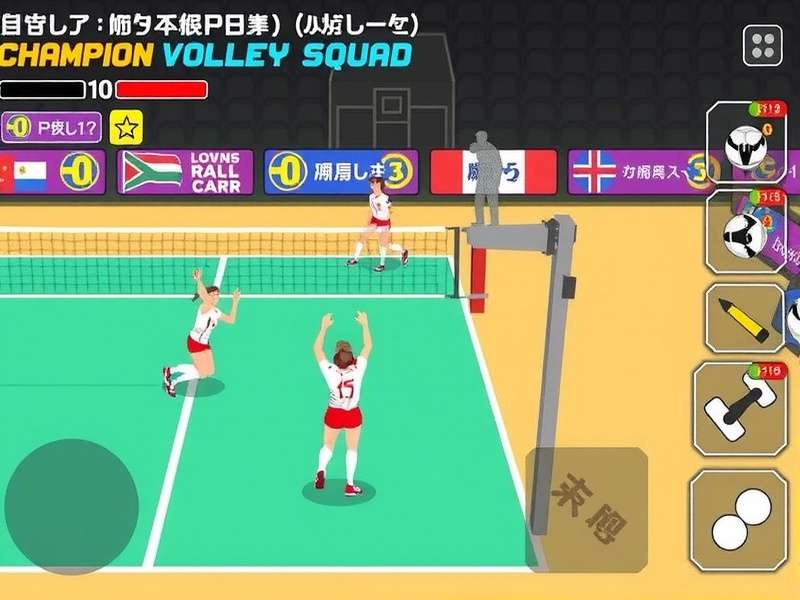 Champion Volley Squad Game Screenshot